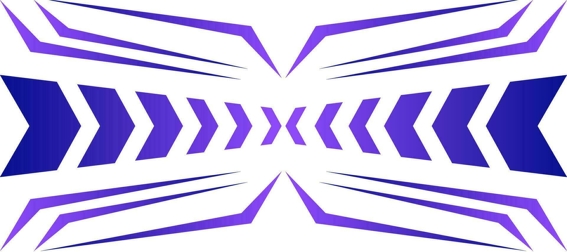 sporty chevron violet gradient geometric modern gaming jersey background vector