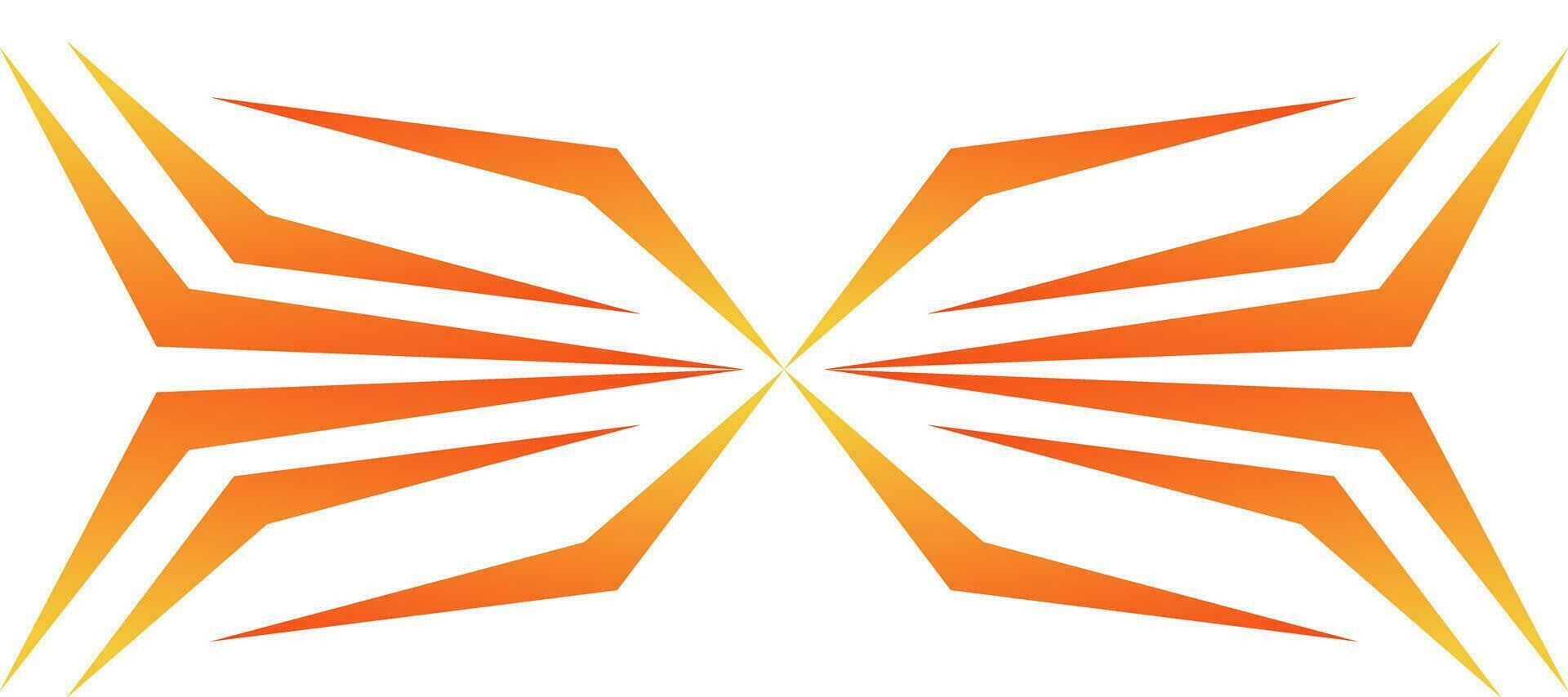 abstract geometric orange gradient sports jersey background vector
