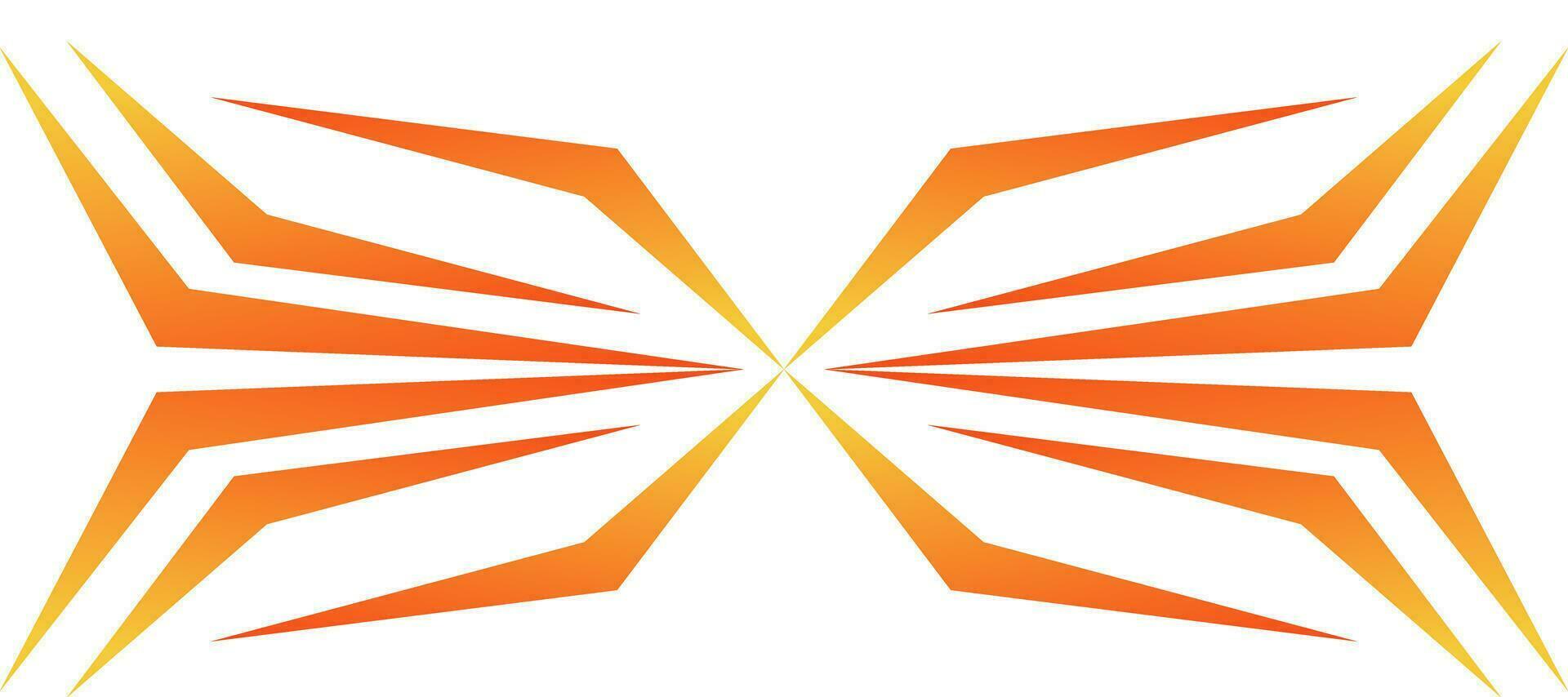 abstract geometric orange gradient sports jersey background vector