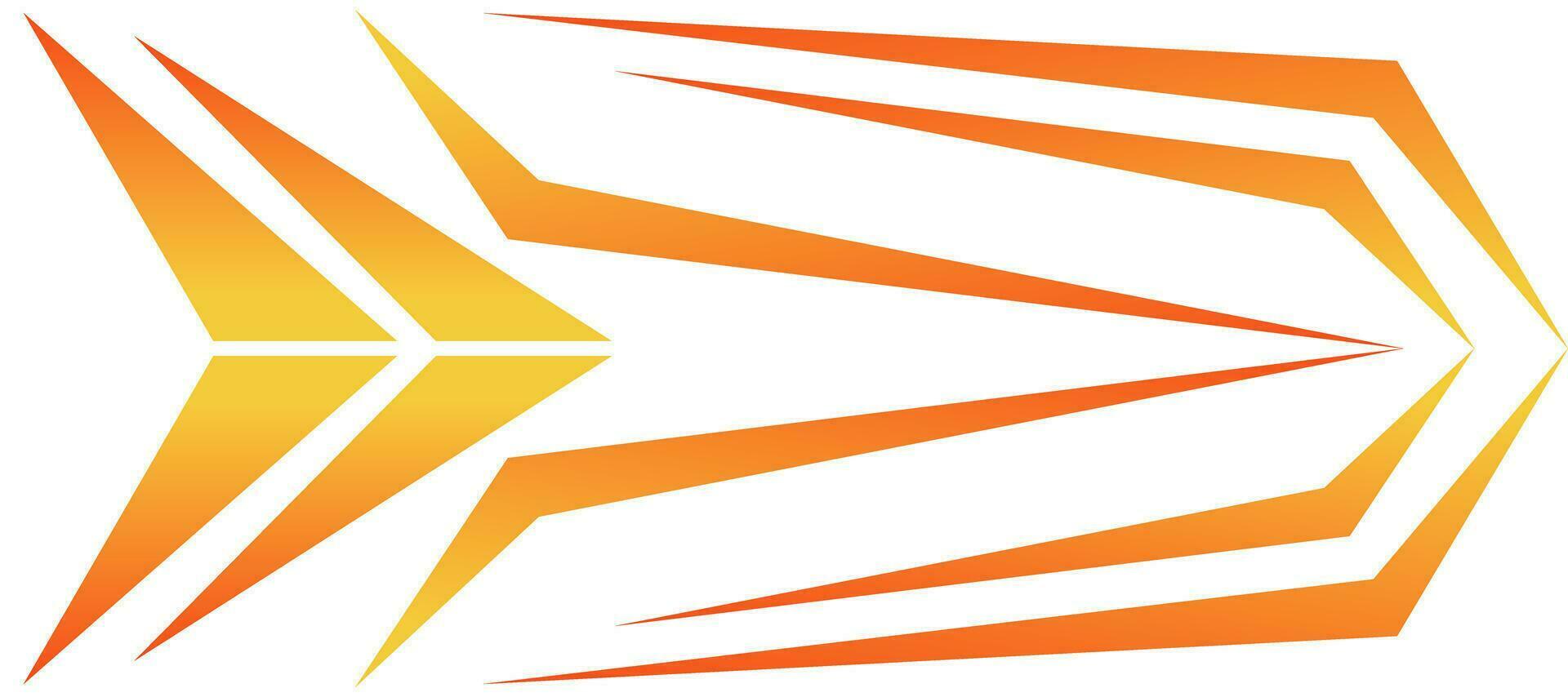 abstract orange gradient decal sports jersey background vector