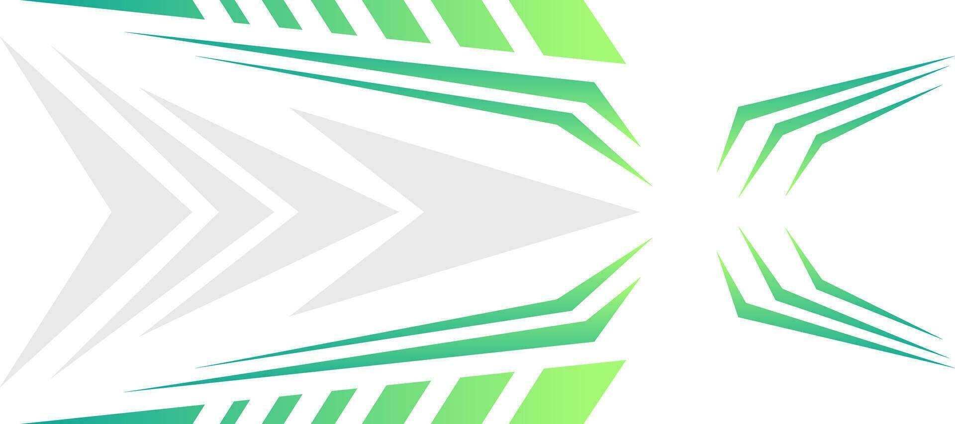 sporty arrow green gradient jersey abstract background vector