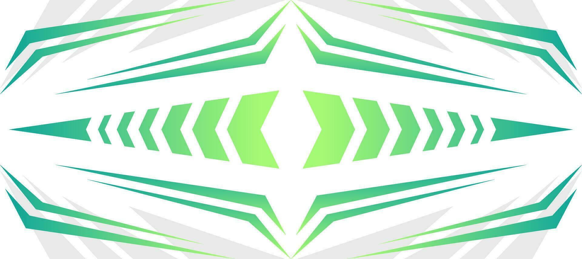 sporty stripes arrow green gradient jersey abstract background vector