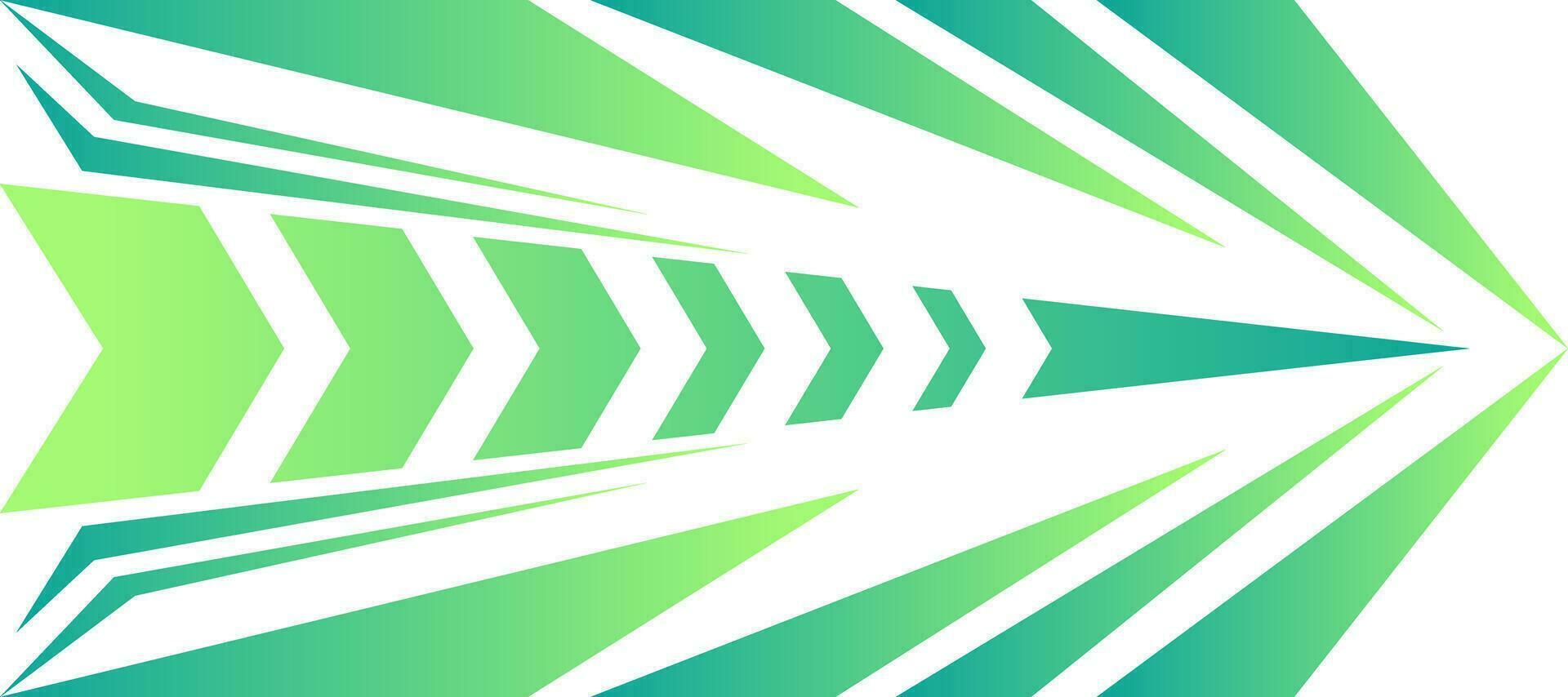 sporty speed arrow green gradient gaming jersey background vector