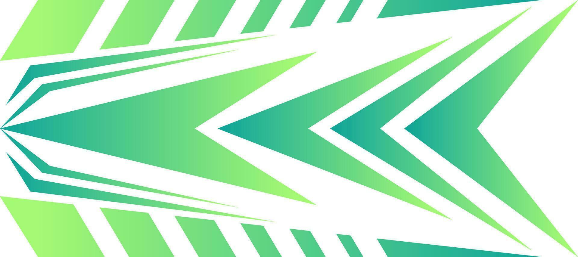 deportivo velocidad agudo flecha verde degradado juego de azar jersey antecedentes vector