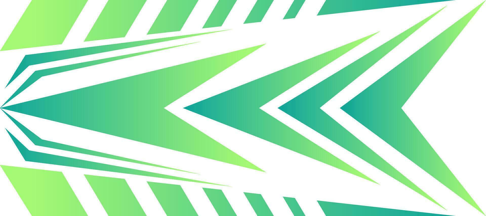 sporty speed sharp arrow green gradient gaming jersey background vector