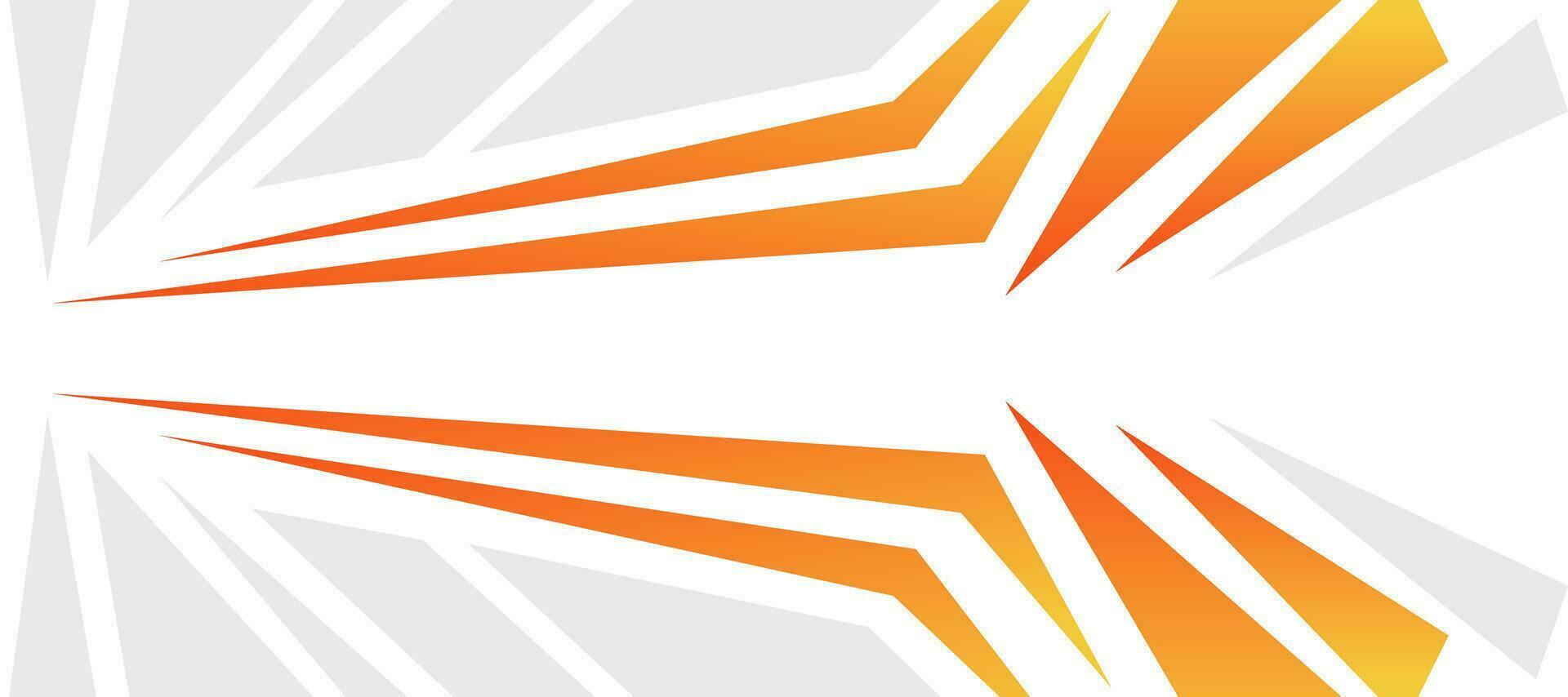 abstract orange decal sharp sports background design vector