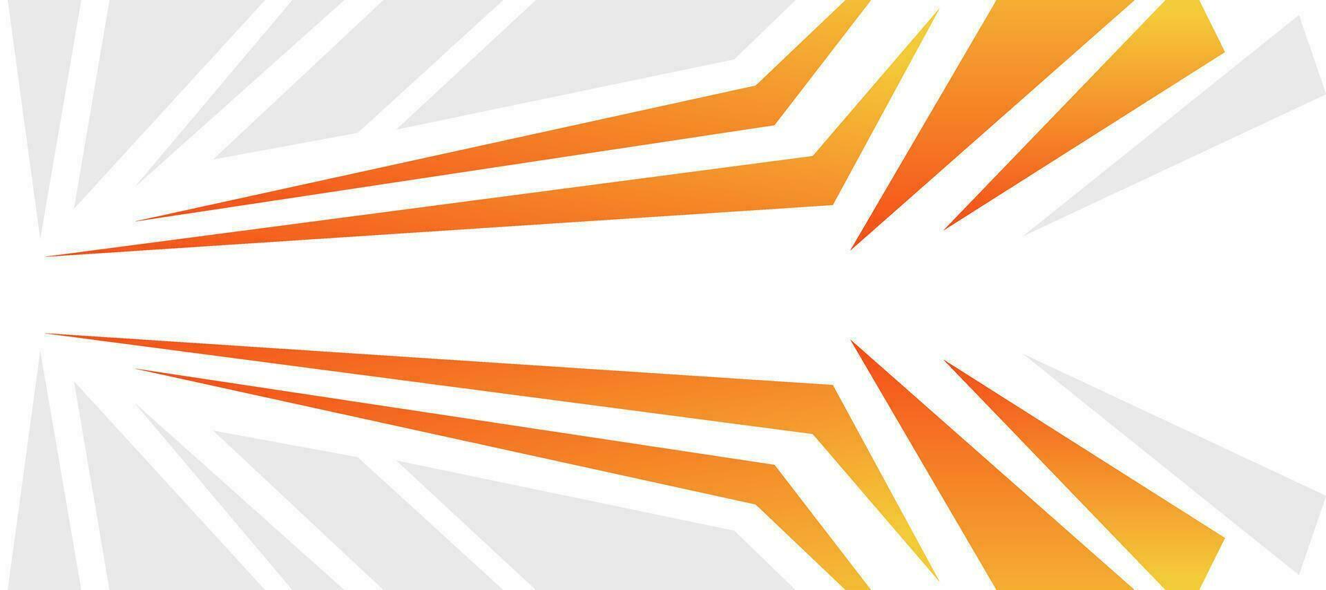 abstract orange decal sharp sports background design vector