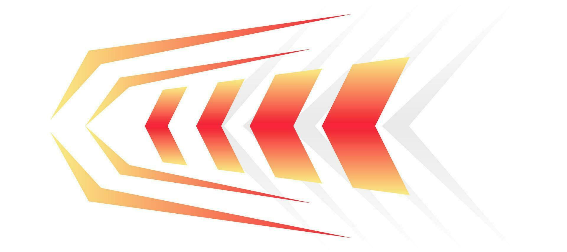 sporty chevron fast red gradient geometric jersey background vector