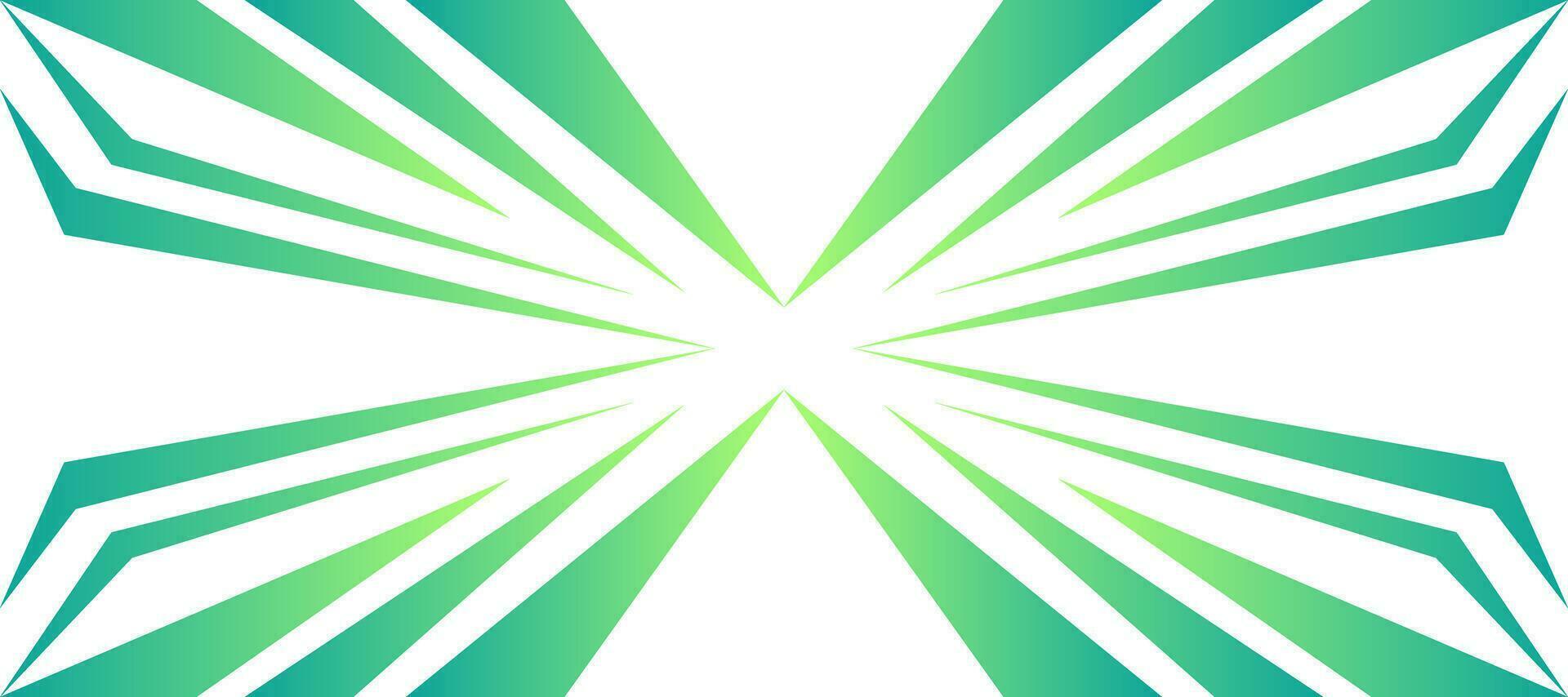 sporty burst stripes green gradient geometric gaming jersey background vector