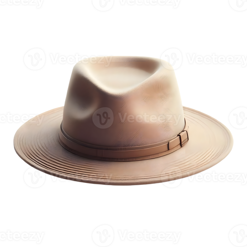 AI generated Isolated hat cutout object on transparent background, PNG file