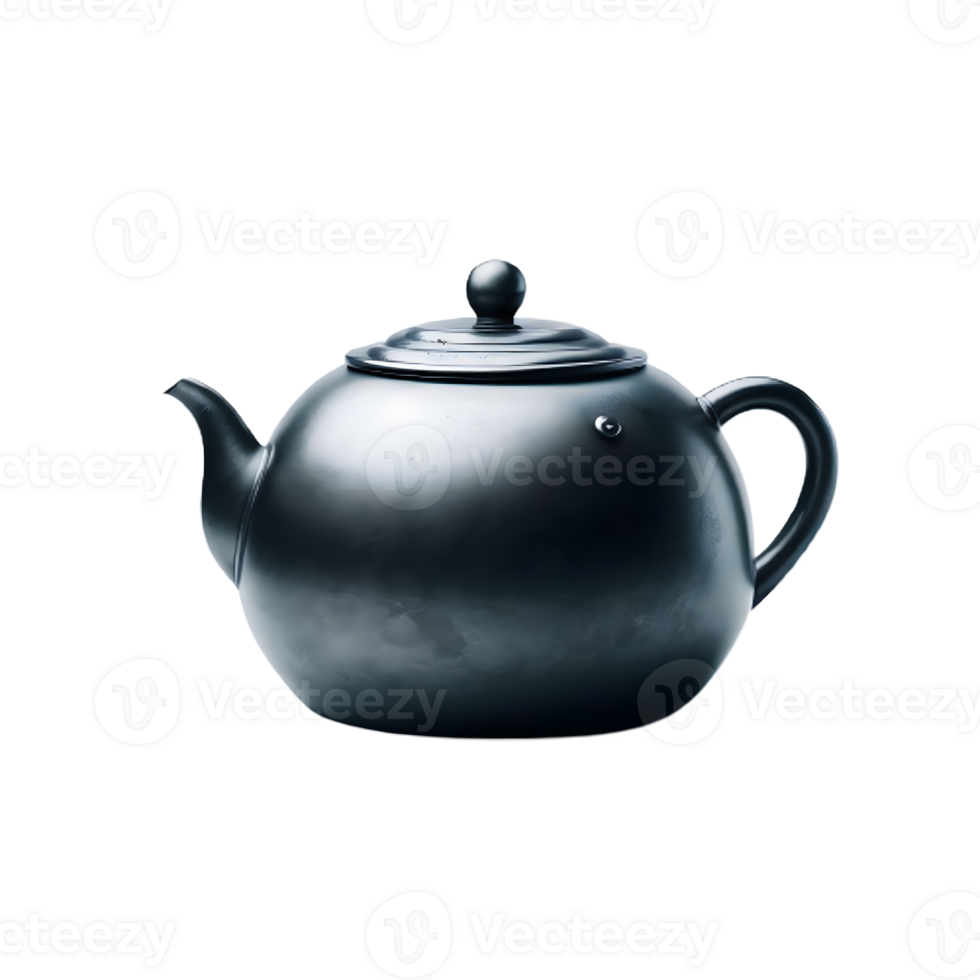 AI generated Isolated kettle cutout object on transparent background, PNG file