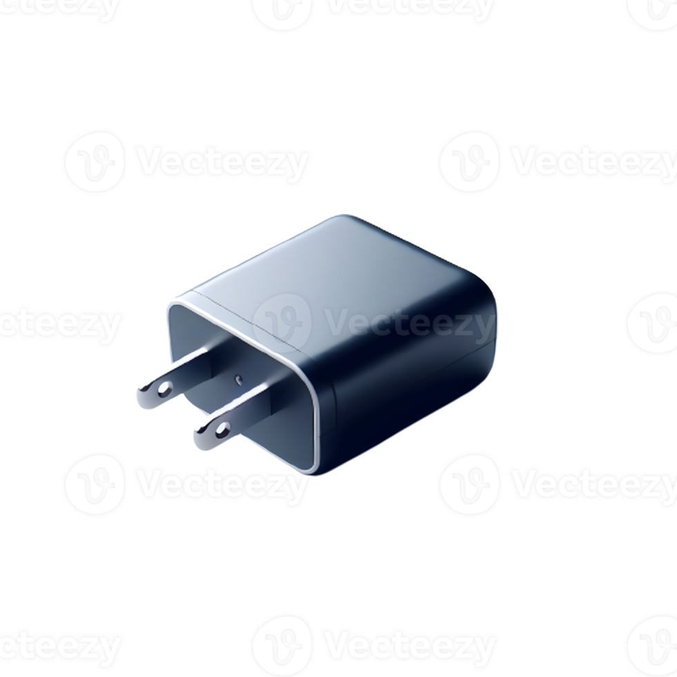AI generated Isolated Charger cutout object on transparent background, PNG file