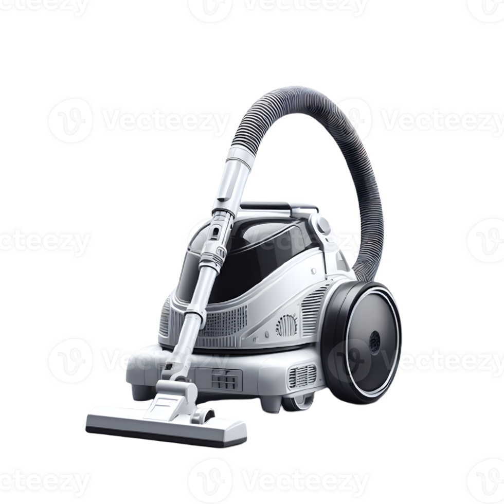 AI generated Isolated vacuum cleaner cutout object on transparent background, PNG file