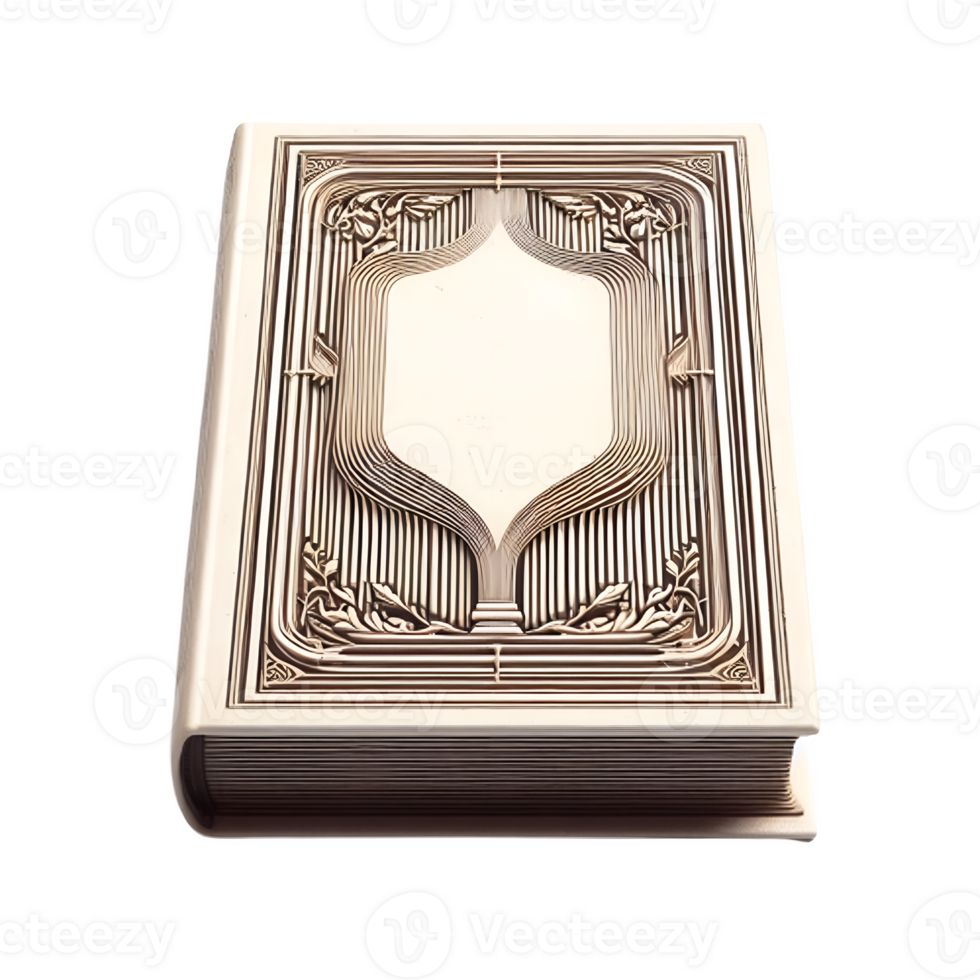 AI generated Isolated Book cutout object on transparent background, PNG file