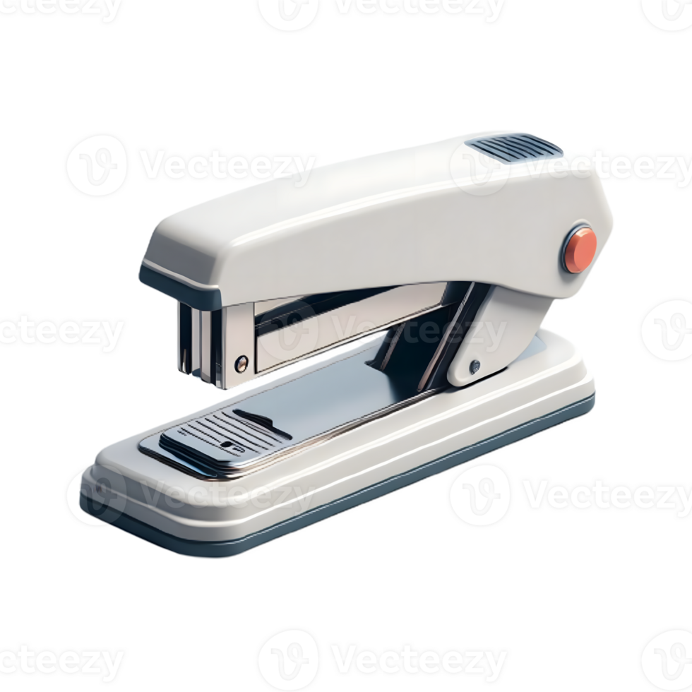 AI generated Isolated stapler cutout object on transparent background, PNG file