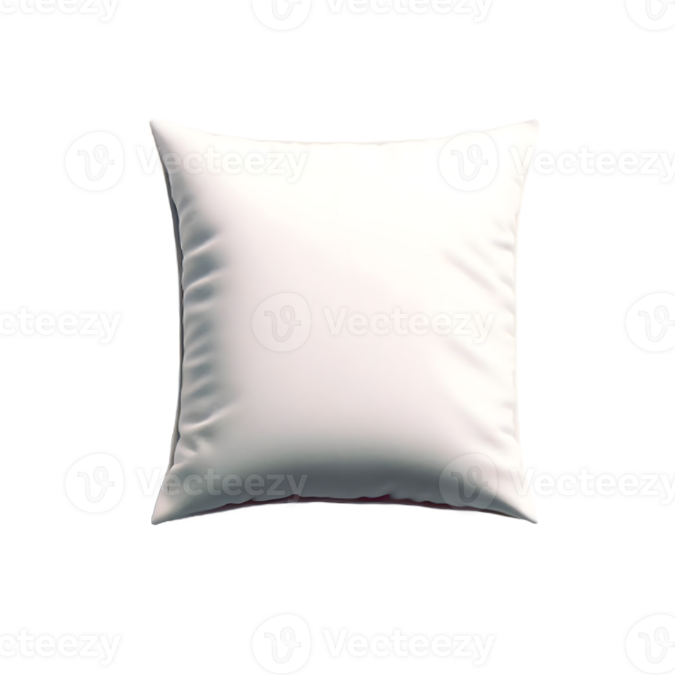 AI generated Isolated pillow cutout object on transparent background, PNG file