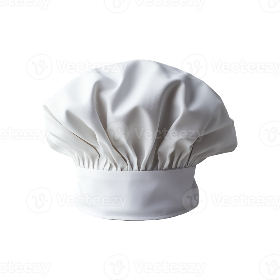 AI generated white chef hat uniform png