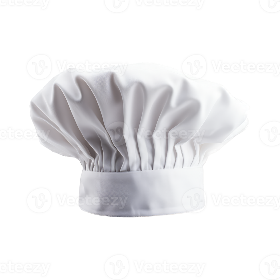 AI generated white chef hat uniform png