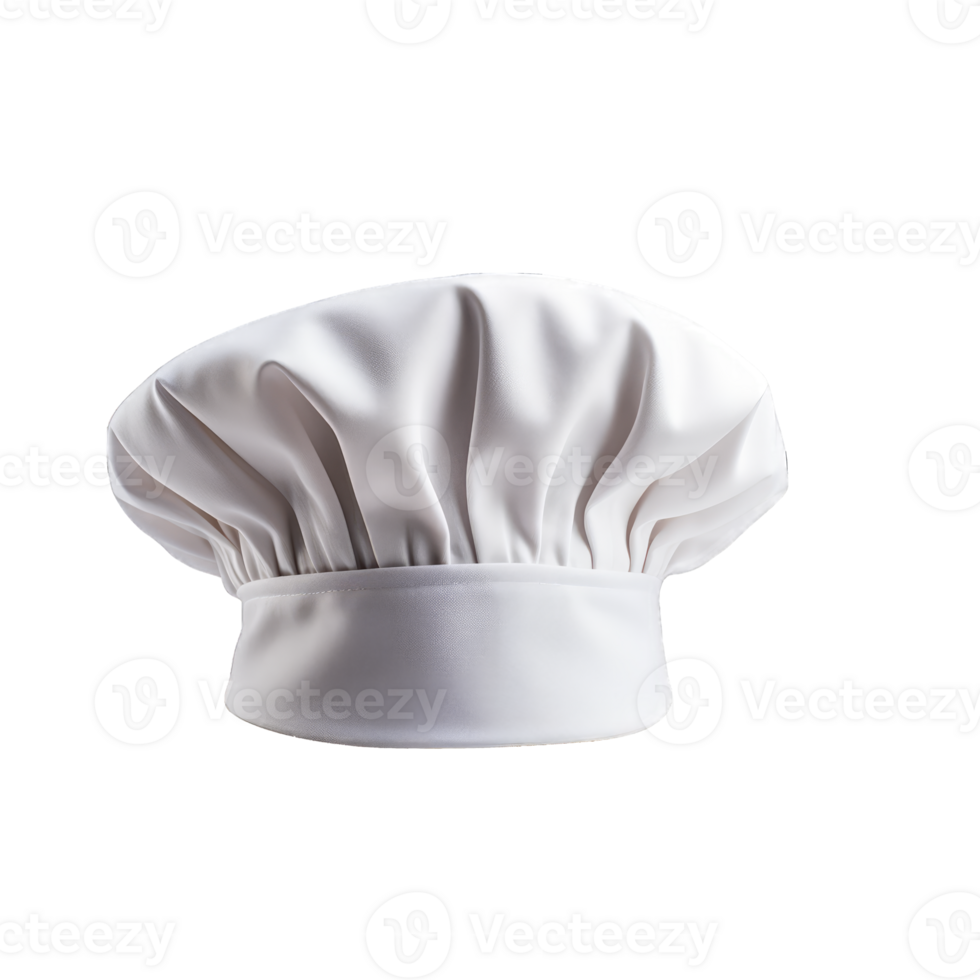 AI generated white chef hat uniform png