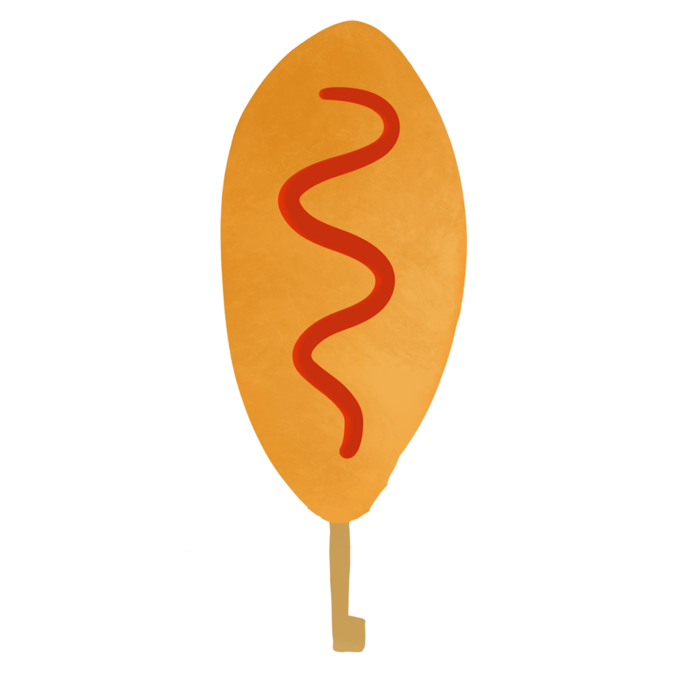 Korean street food corndog png