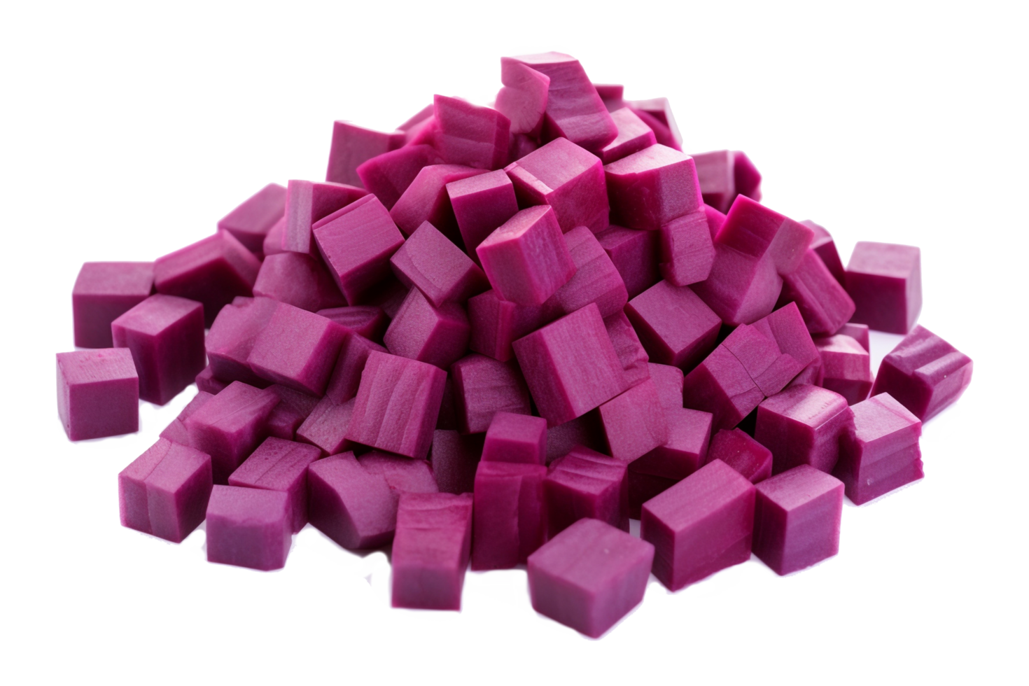 AI generated Purple Yam Slices on Transparent Background png