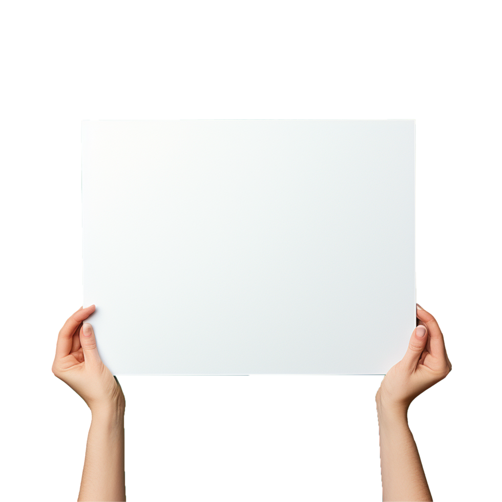 AI generated Placard png isolated on transparent background