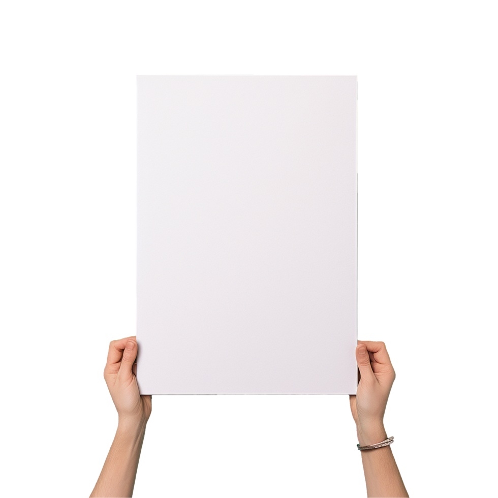 AI generated Placard png isolated on transparent background