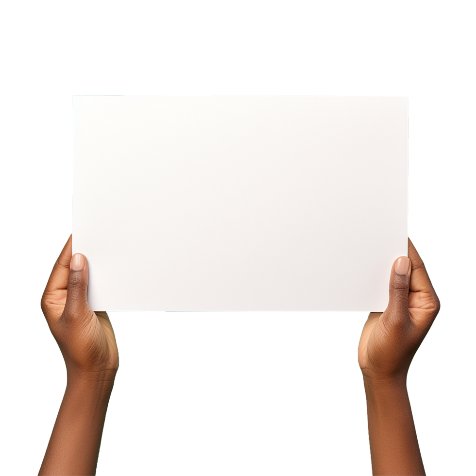 AI generated Placard png isolated on transparent background