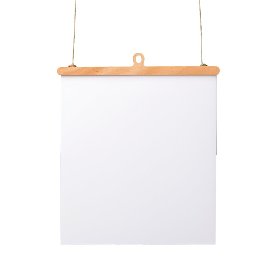 AI generated Placard png isolated on transparent background
