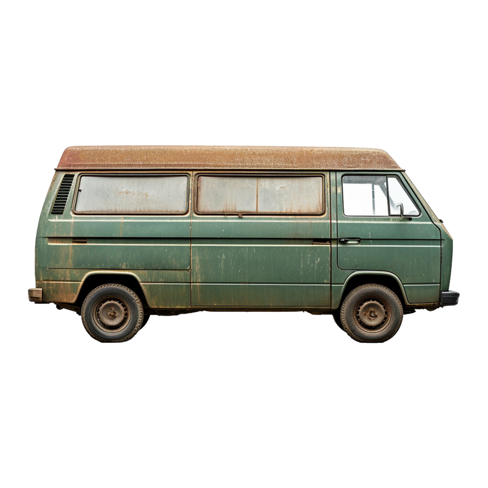 AI generated Van isolated on transparent background png