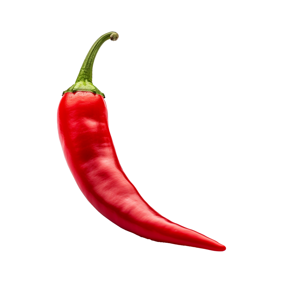 AI generated Fresh ripe red chilli isolated on transparent background png