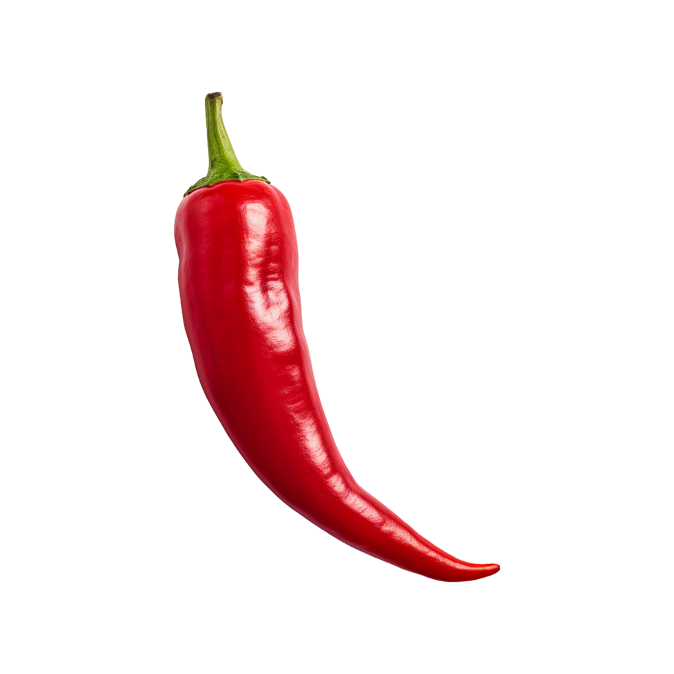 AI generated Fresh ripe red chilli isolated on transparent background png
