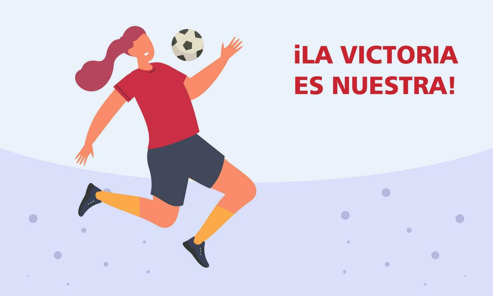 Español fútbol americano jugadores celebrando su victoria a el mundo taza ilustración vector