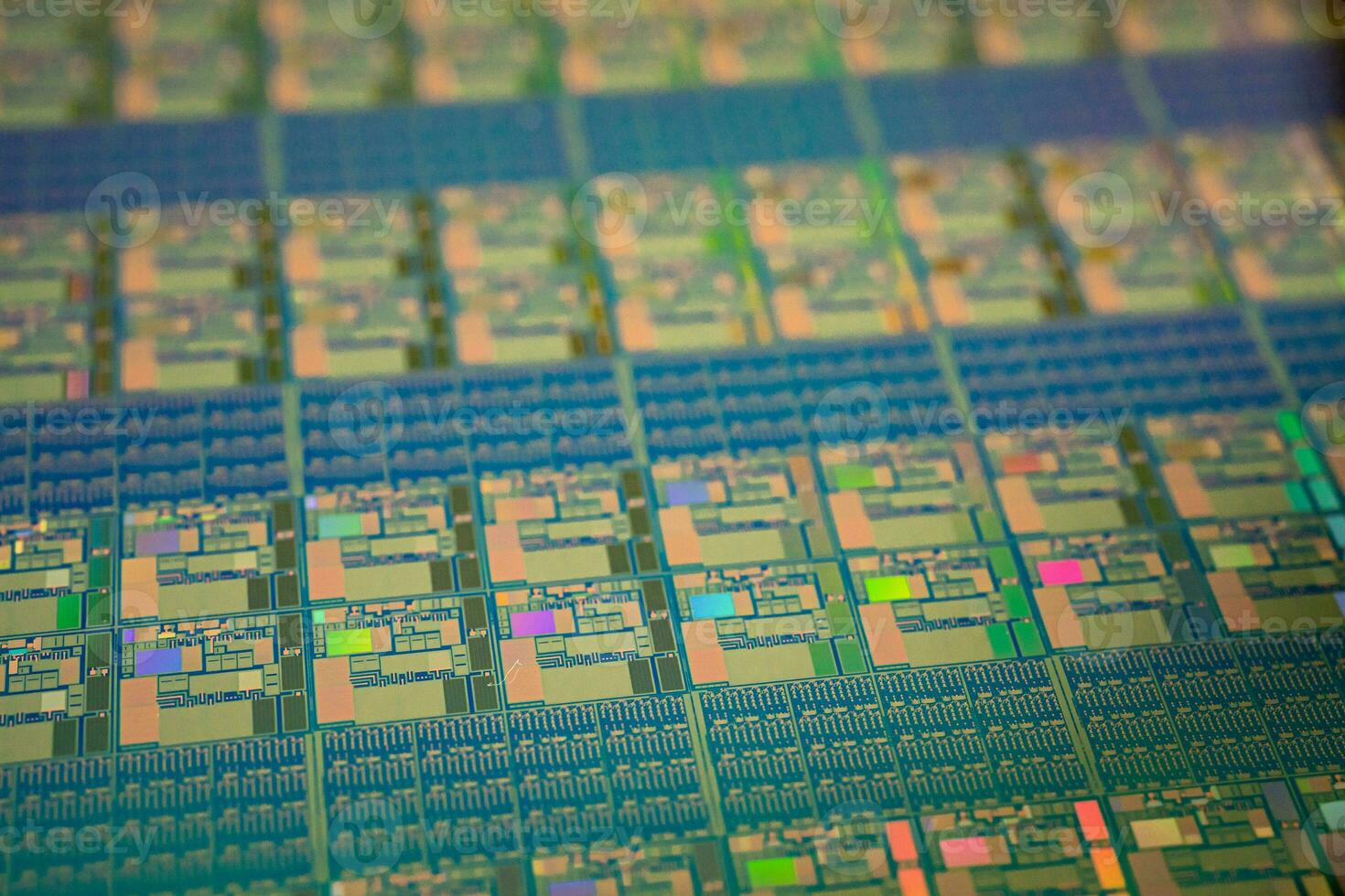 Silicon wafer for manufacturing semiconductor of integrated circuit. photo