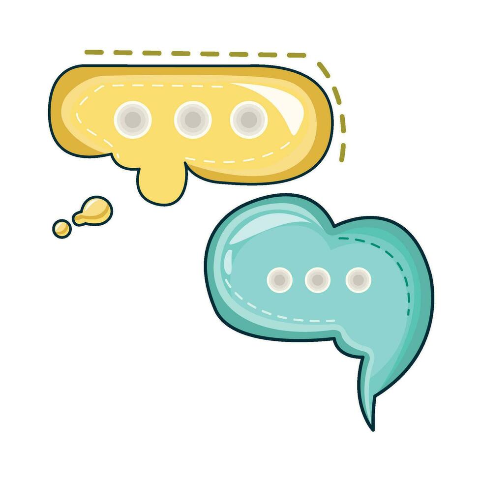 illustration of chat bubble vector