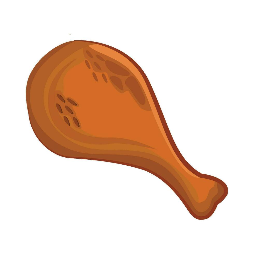 illustration of roasted chicken vector