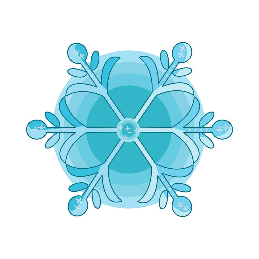 illustration of snowflake vector