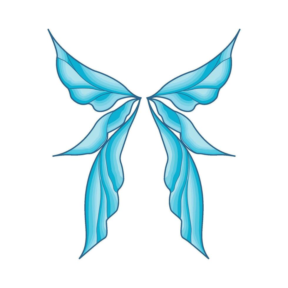 illustration of fairy wings vector