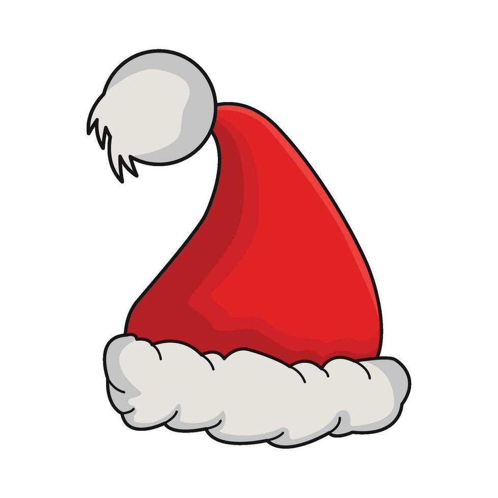 illustration of santa hat vector