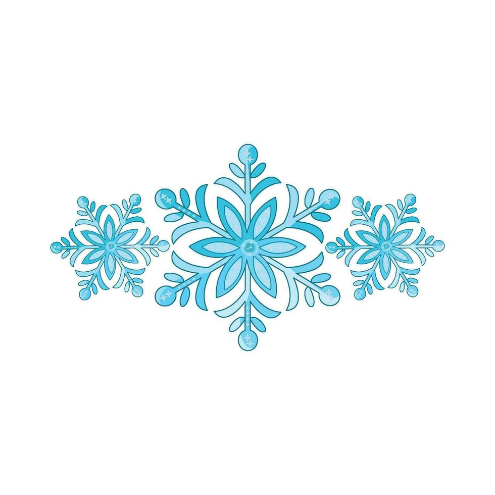 illustration of snowflake vector