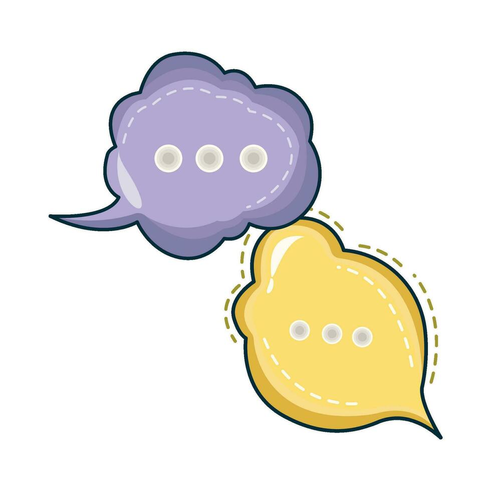 illustration of chat bubble vector