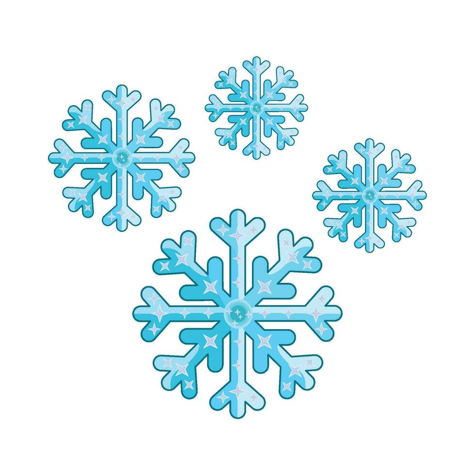 illustration of snowflake vector