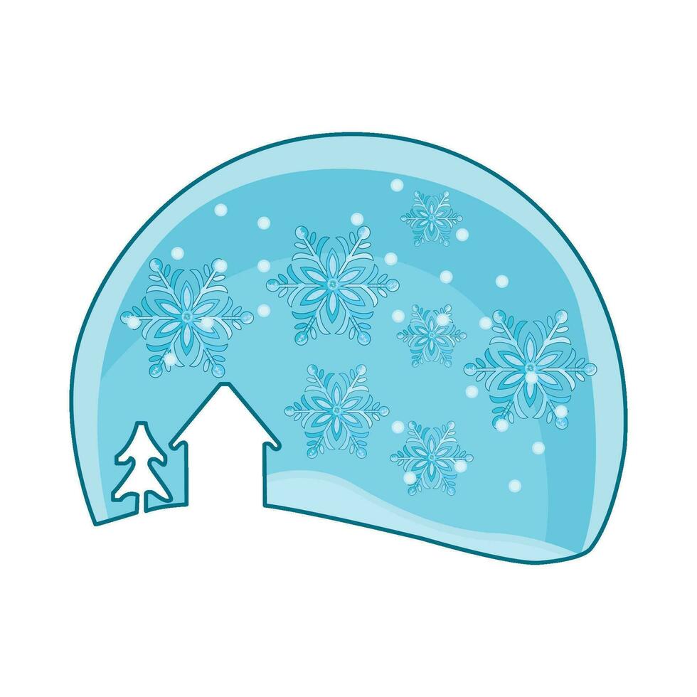 illustration of snowflake vector