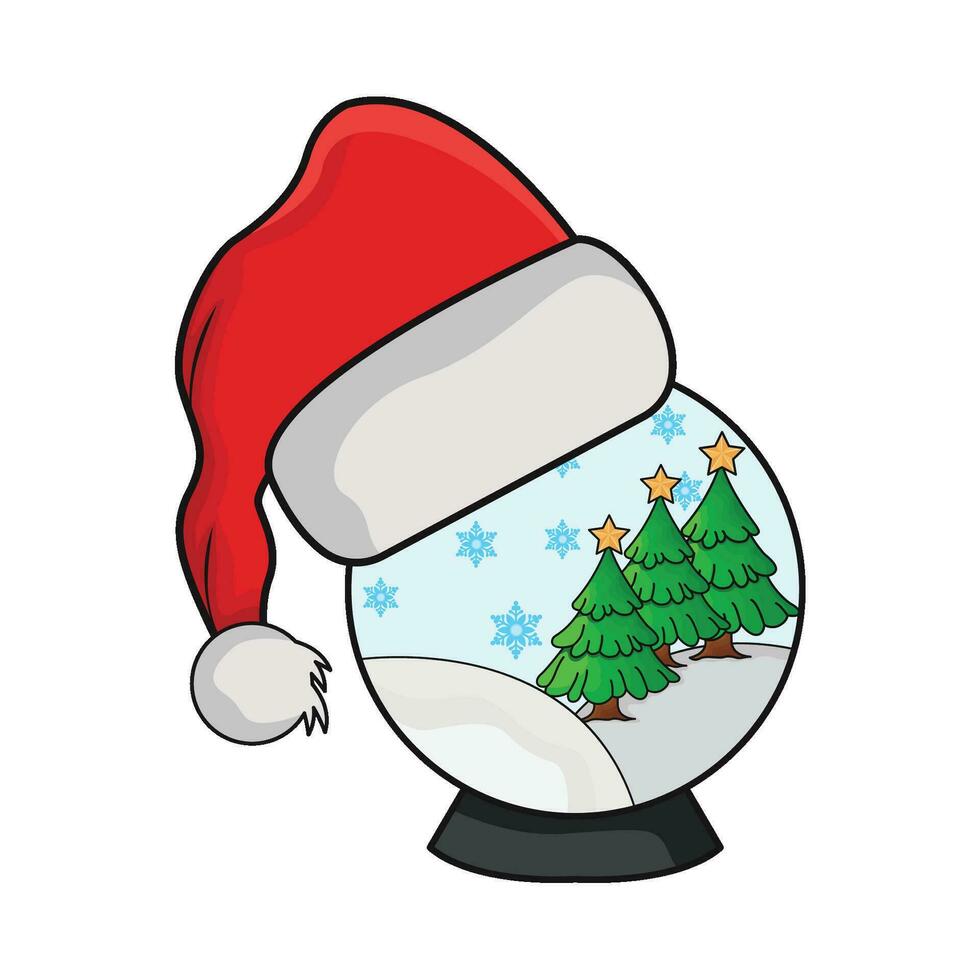 illustration of snow globe vector