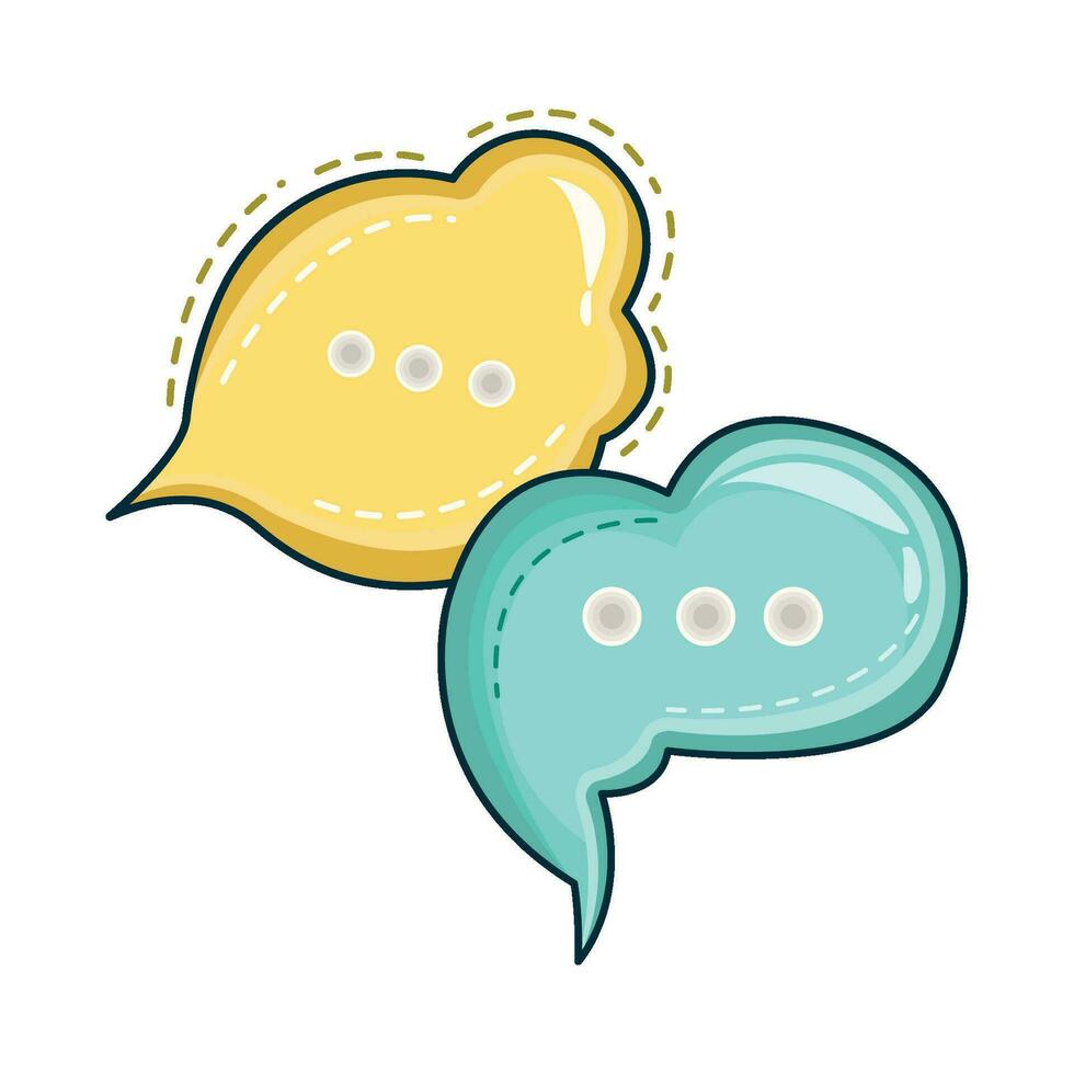 illustration of chat bubble vector