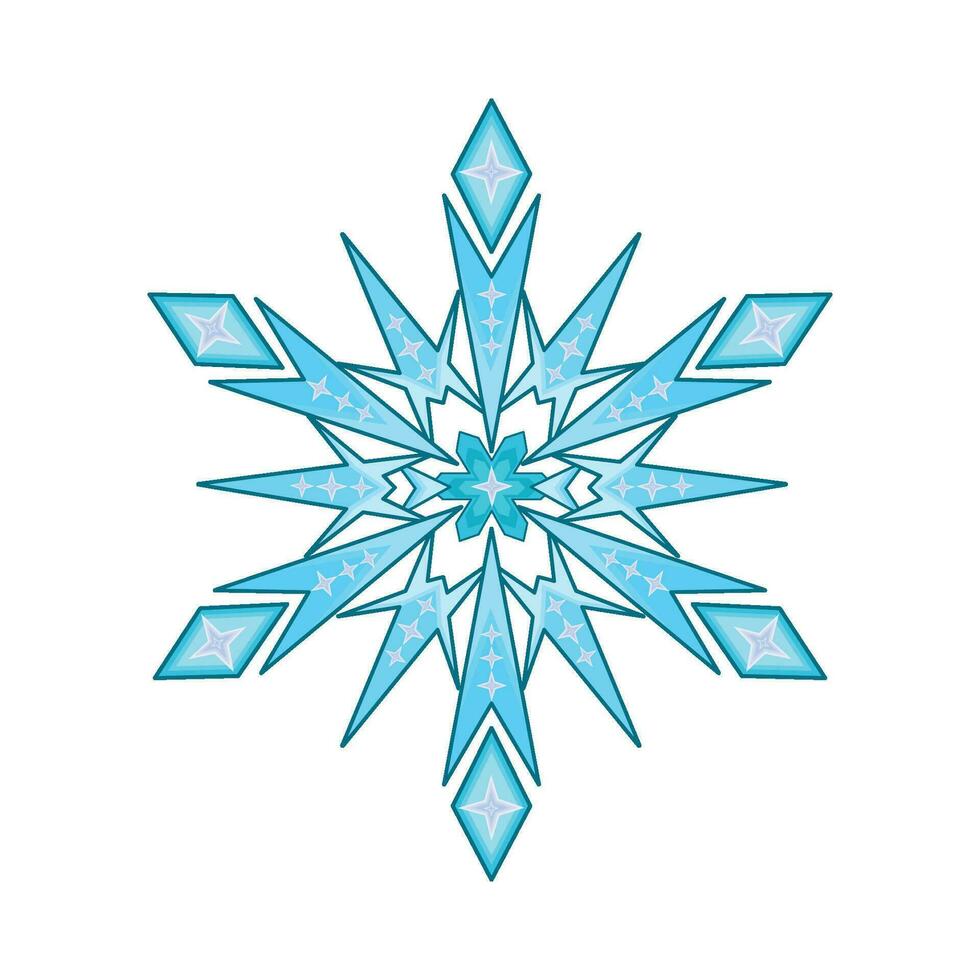 illustration of snowflake vector