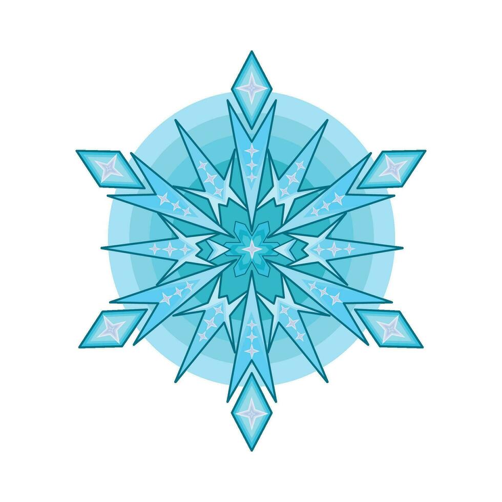 illustration of snowflake vector