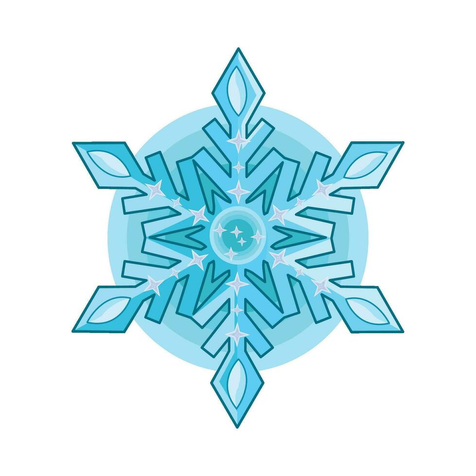 illustration of snowflake vector