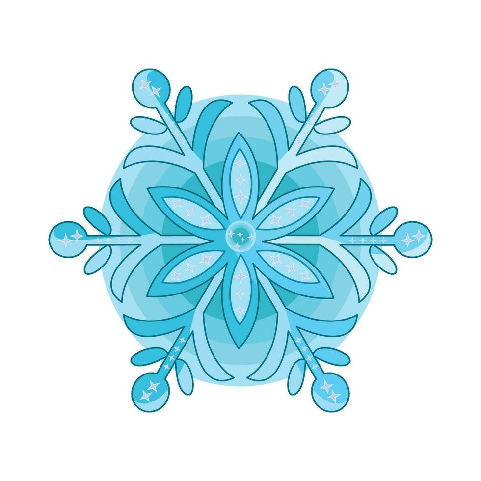 illustration of snowflake vector