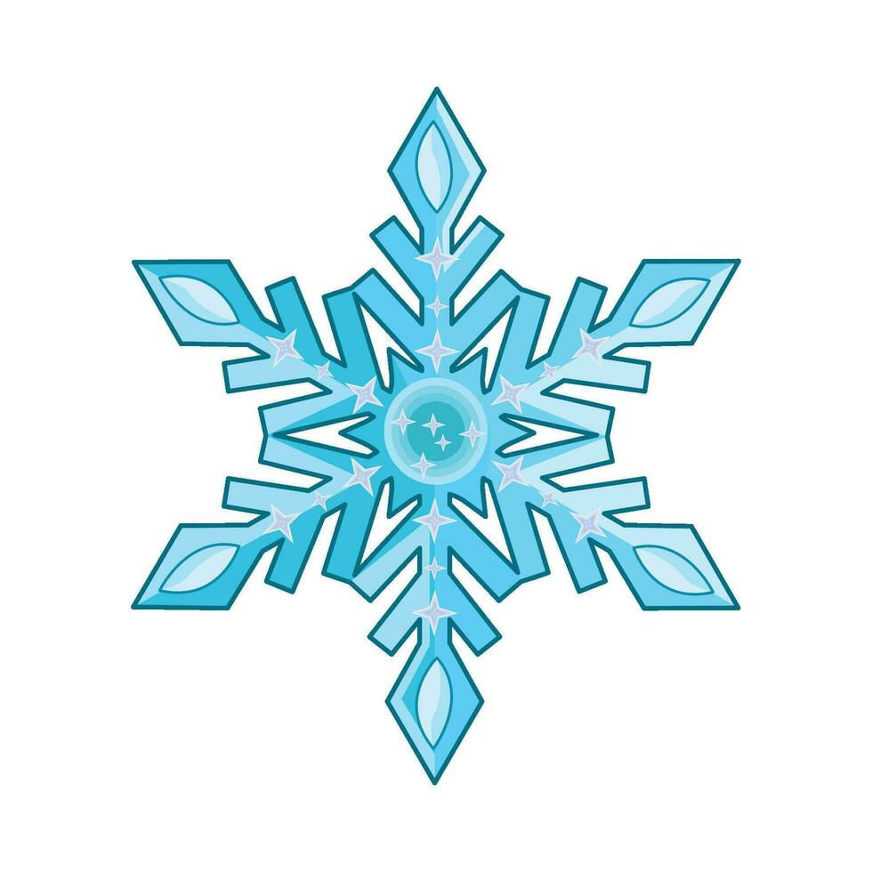 illustration of snowflake vector